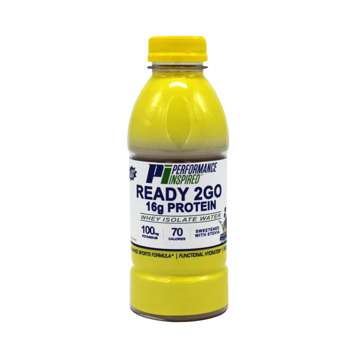 Performance Inspired Ready 2Go Whey Isolate Protein Water, 16.9 oz - Blueberry Lemonade