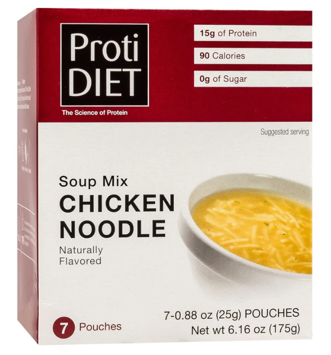 Proti Diet Protein Soup Mix, Chicken Noodle, 7 Pouches - 1-Pack