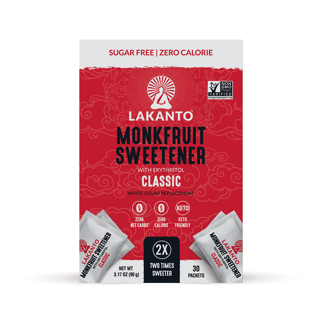 Lakanto Monkfruit Sweetener - Classic 30 (3g) Packets