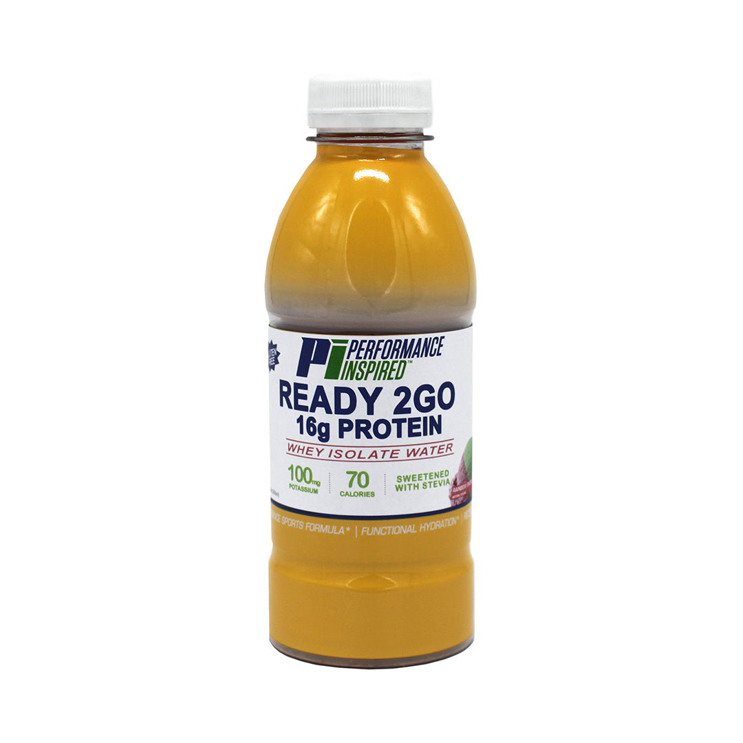 Performance Inspired Ready 2Go Whey Isolate Protein Water, 16.9 oz - Rainbow Sherbet