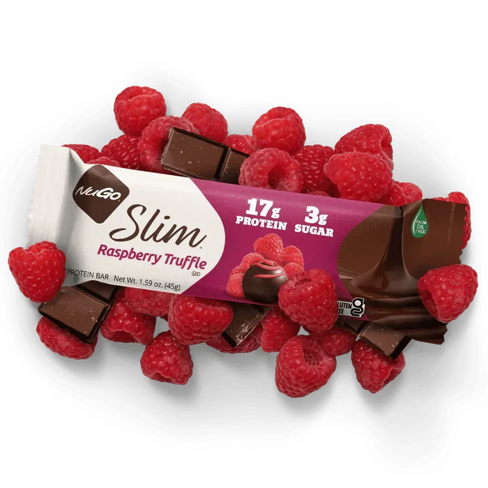 NuGo Slim Bars, Raspberry Truffle #Size_Single Bar.