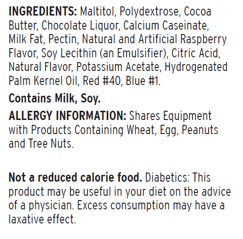 Asher's Chocolates Sugar Free Candy, 4 oz - Dark Chocolate Raspberry Jellies