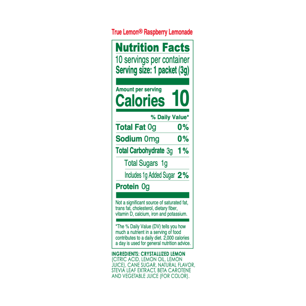 True Citrus True Lemon Drink Mix - Raspberry Lemonade
