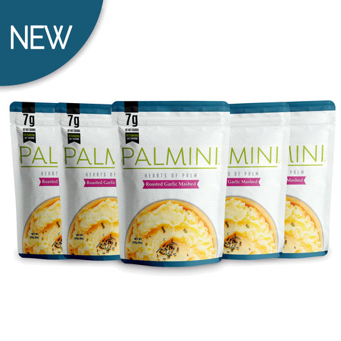 Palmini Low Carb Hearts Of Palm - Mashed - Roasted Garlic, 8oz 6-Pack