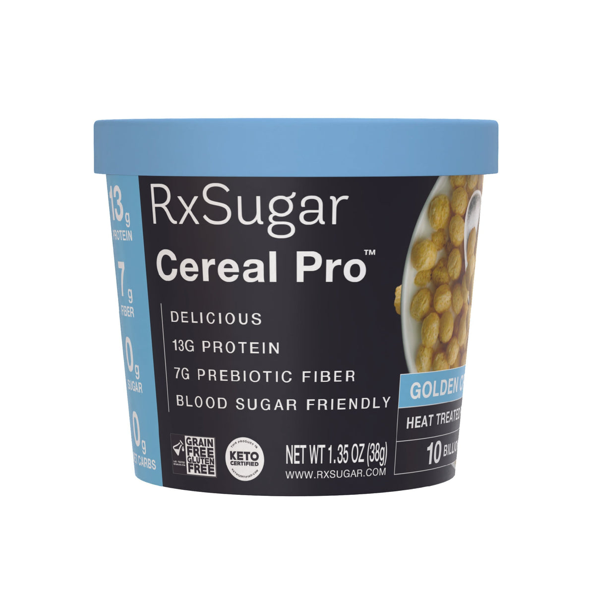 RxSugar Cereal Pro - Golden Crunch, One Pack