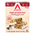 Atkins Nutritionals High Protein Bars - Blueberry Greek Yogurt (4 Bars) One Box