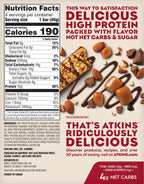 Atkins Nutritionals High Protein Bars - Chocolate Almond Caramel (4 Bars)