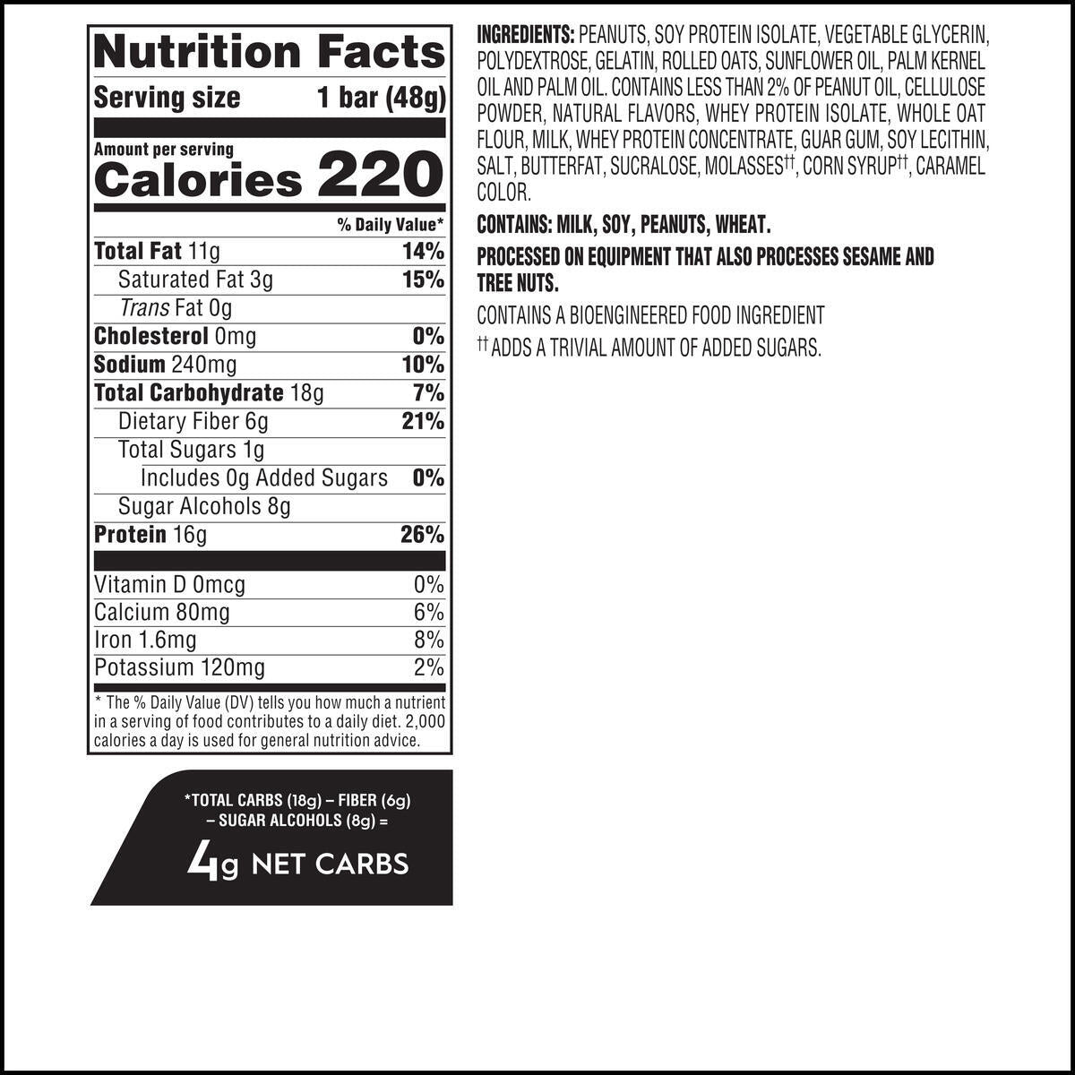 Atkins Nutritionals High Protein Bars - Peanut Butter Granola (4 Bars) One Box