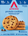 Atkins Nutritionals Snack Protein Cookies (4 cookies) - Chocolate Chip One Box