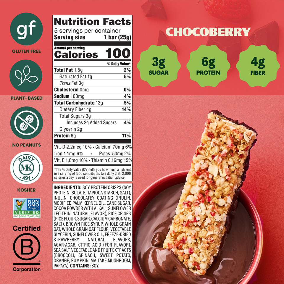 SimplyProtein Dipped Snack Bars, 5 bar box - Chocoberry