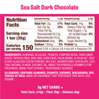 Munk Pack Keto Nut & Seed Bar, 12 Bars - Sea Salt Dark Chocolate
#Size_12 bars