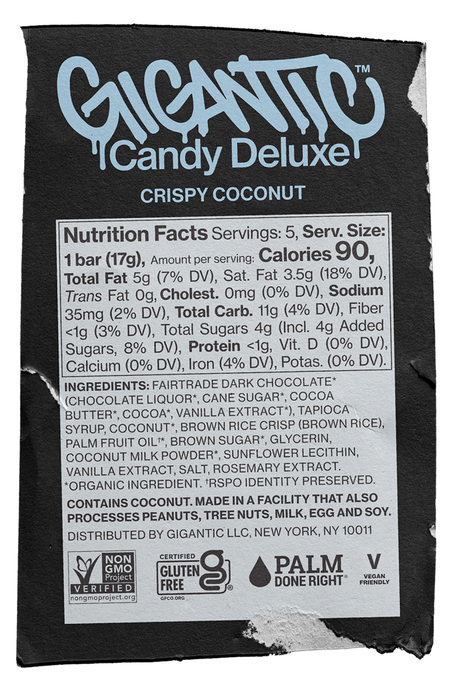 Gigantic! Candy Deluxe Bar - Crispy Coconut