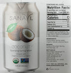 Sanavi Sparkling Spring Water, 8 cans - Coconut