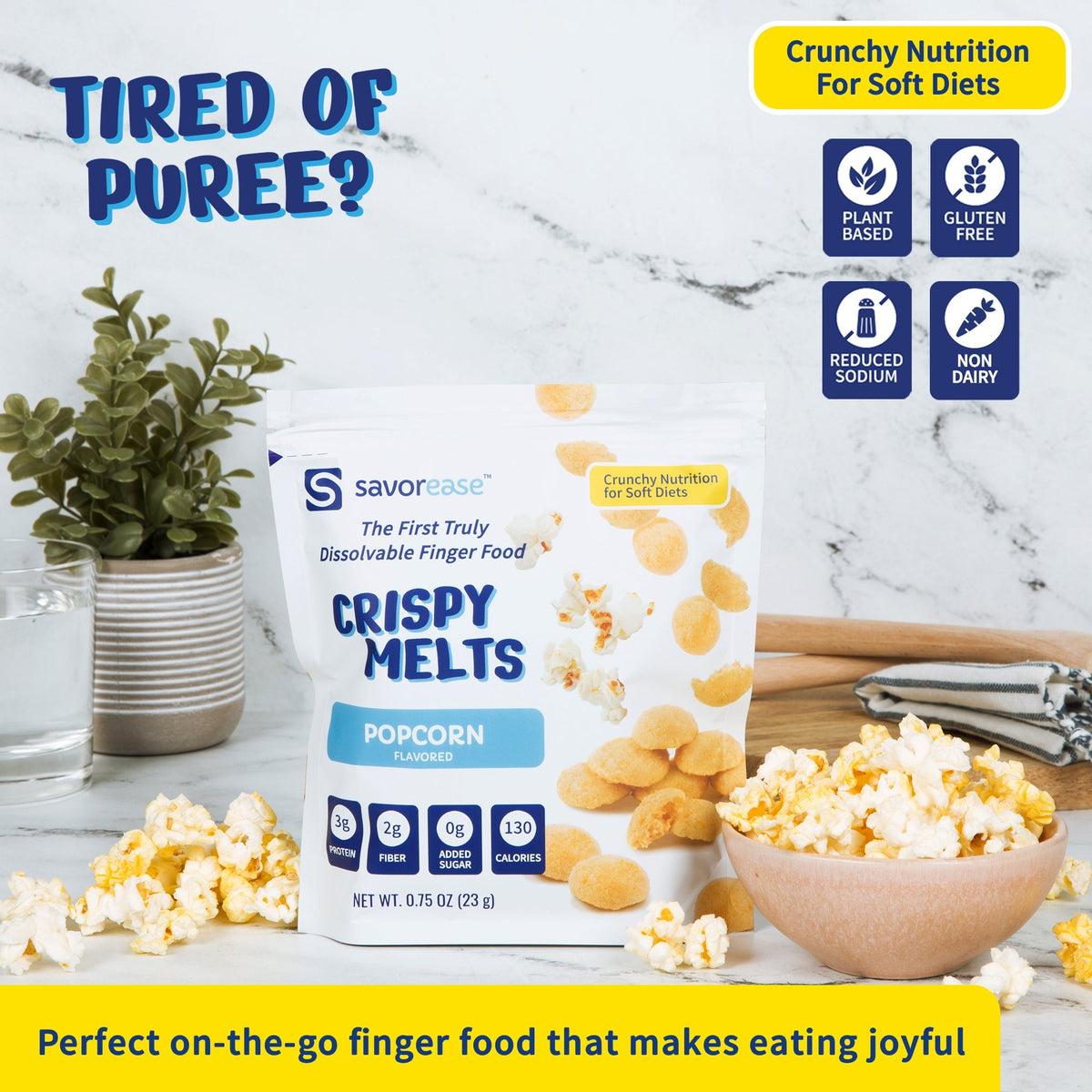 Savorease Crispy Melts, 0.75 oz - Popcorn