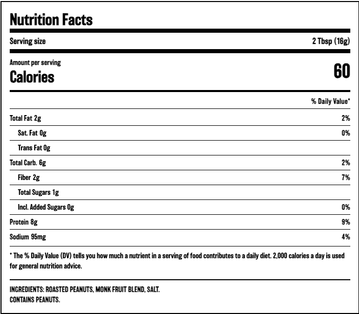 BetterBody Foods PB Fit Sugar-Free Peanut Butter Powder (13oz) — gallery image 2