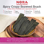 Nora Seaweed Snacks - Crispy Spicy, 1.13 oz (CLEARANCE: Best by August 27, 2026)