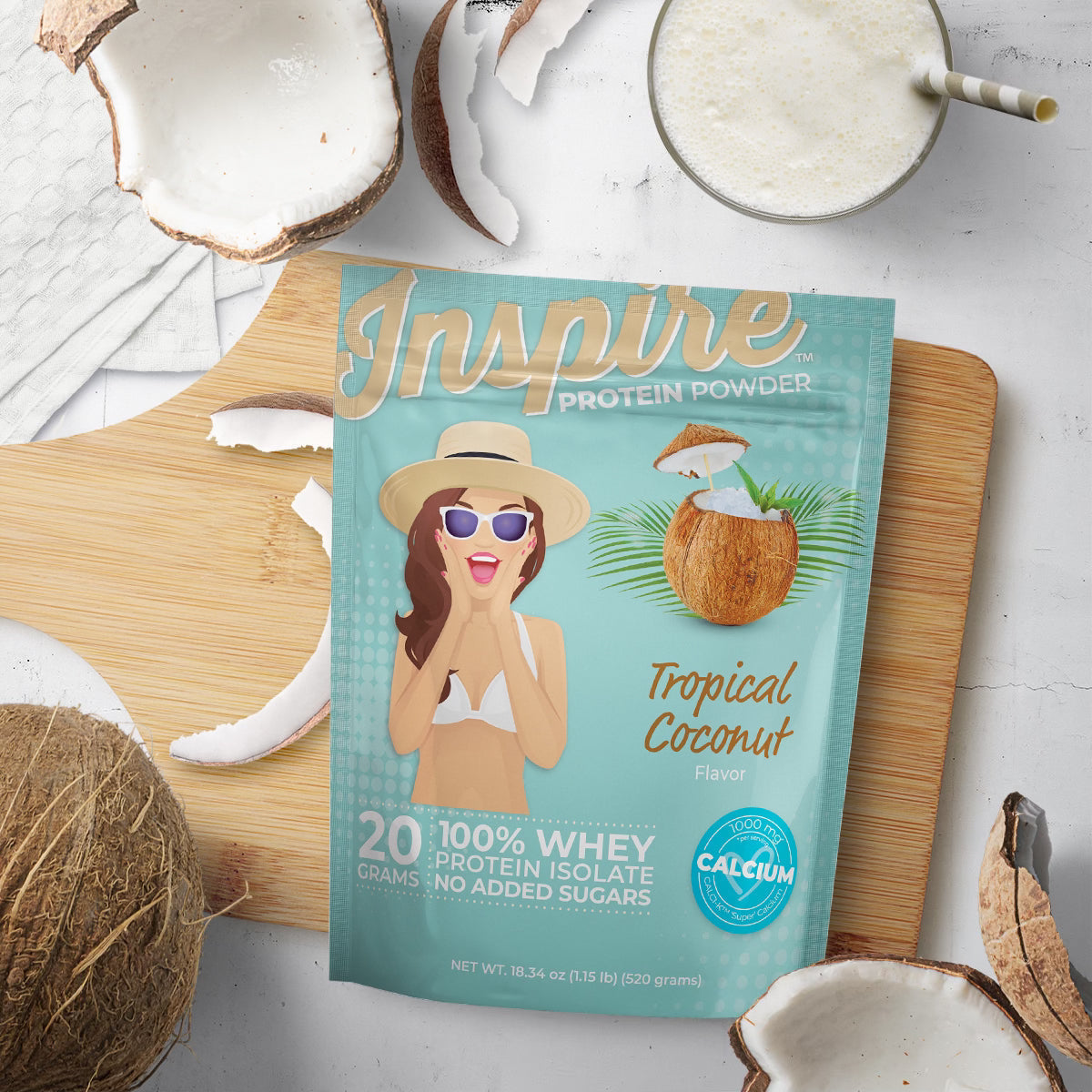 Inspire Tropical Coconut Protein Powder - High-quality Protein Drinks at Store