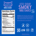 Noble Made Less Sugar BBQ Sauce - Smoky