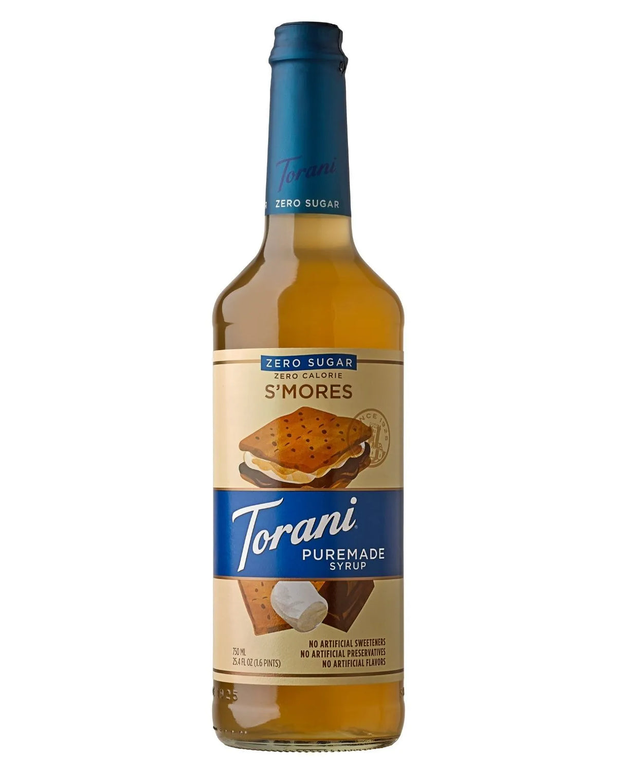 Torani Puremade Zero Sugar Syrup - S'mores 750 ml (25.4 oz)