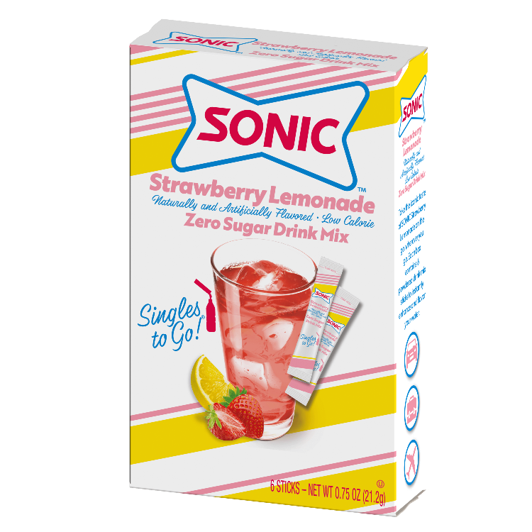 Sonic Zero Sugar Singles-to-Go - Strawberry Lemonade