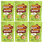 Bada Bean Bada Boom Crunchy Broad Beans - Spicy Wasabi, Six Bags (4.5 oz each)