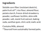 Ingredients for ChocZero Wafer Cookies, 8 oz, Strawberry