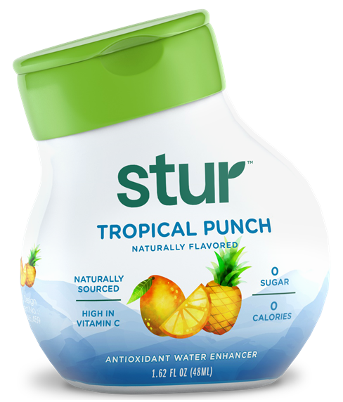 Stur Stevia Sweetened Water Enhancer - Tropical Punch (CLEARANCE: Best by January 20, 2026) 1.62 fl oz.