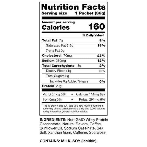 Chike Nutrition High Protein Iced Coffee Single Serving Packets - Sweet Cream, One Packet
