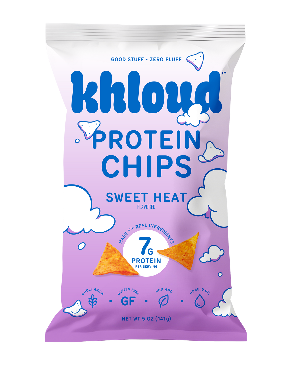 Khloud Protein Chips, 5 oz - Sweet Heat