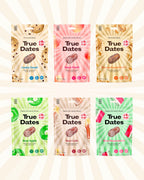 True Dates Gluten Free Flavoured Dates, 3.5oz - Variety Pack