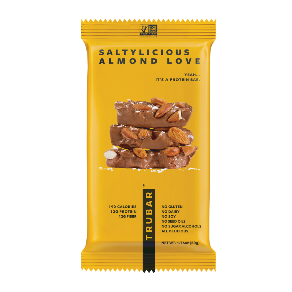 TRUBAR Plant-Based Protein Bar - Saltylicious Almond Love