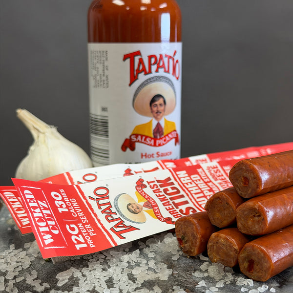 Wicked Cutz High Protein Breakfast Pork Snack Stick - Tapatio Southern Inspired