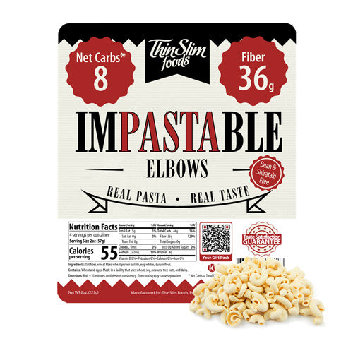 Included: Impastable Low Carb Pasta Elbows