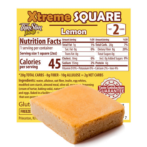 Included: Xtreme Square Lemon, 6 Pack