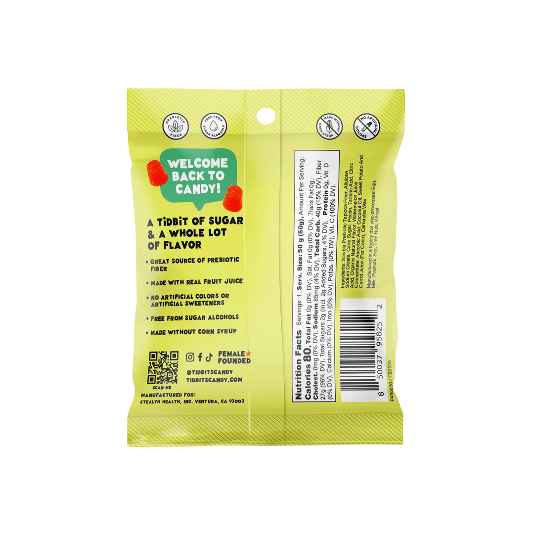 TiDBiTs Gummies - Sour Watermelon, One Pack