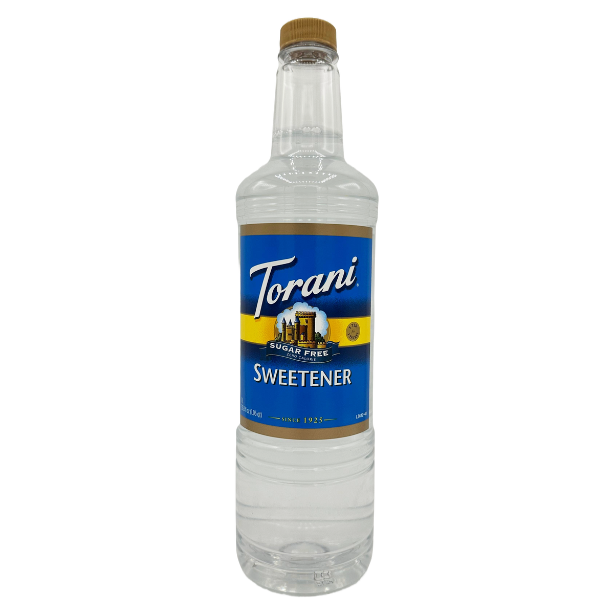 Torani Sugar Free Syrup, Sweetener (plastic) / 1L (33.8 oz).