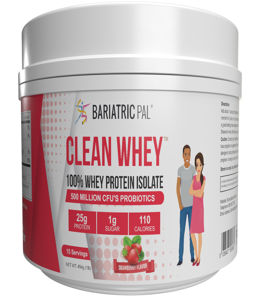 Clean Whey Protein with Probiotics, Strawberry, image 1