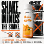 Whey & Collagen Protein Power Shots, Tropical Orange, image 6