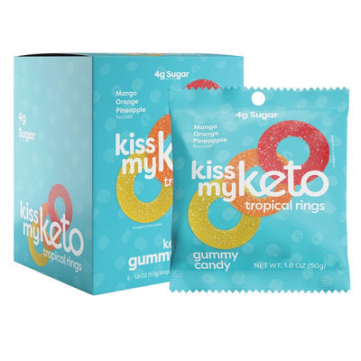 Kiss My Keto Gummies - Tropical Rings, 6-Pack