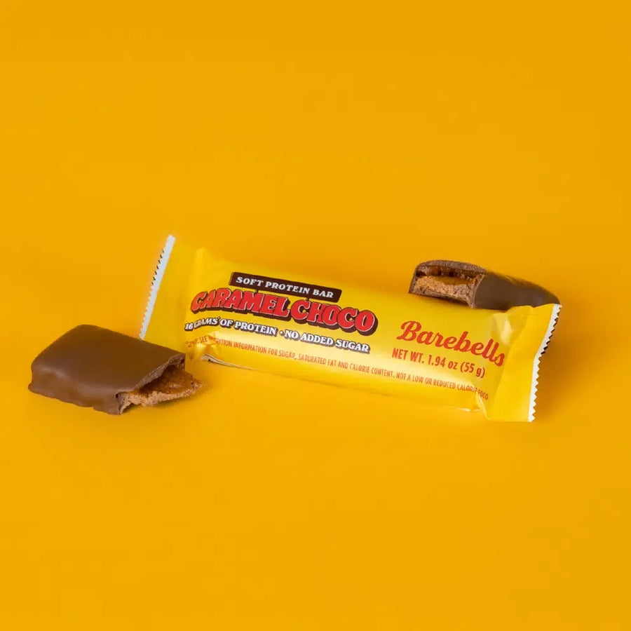 Barebells Soft Protein Bar, Caramel Choco, One Bar.