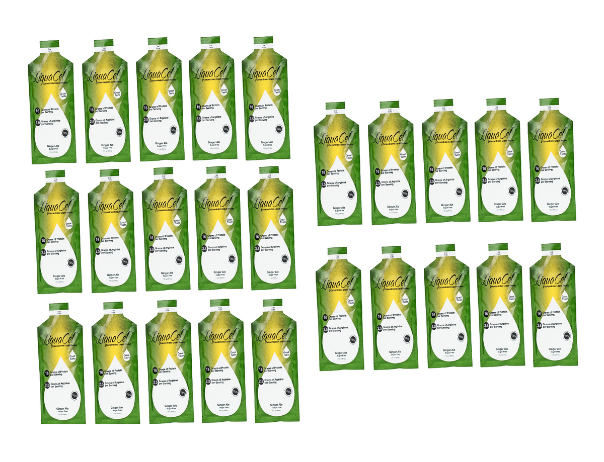 LiquaCel Liquid Protein Packets - Ginger Ale 25-Pack