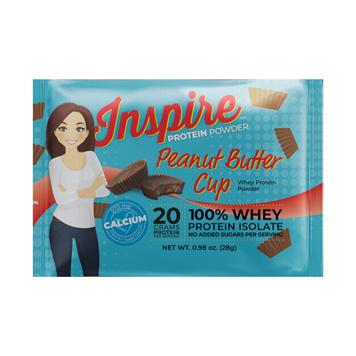 Inspire Peanut Butter Cup Protein Powder - One Serving, One Pack