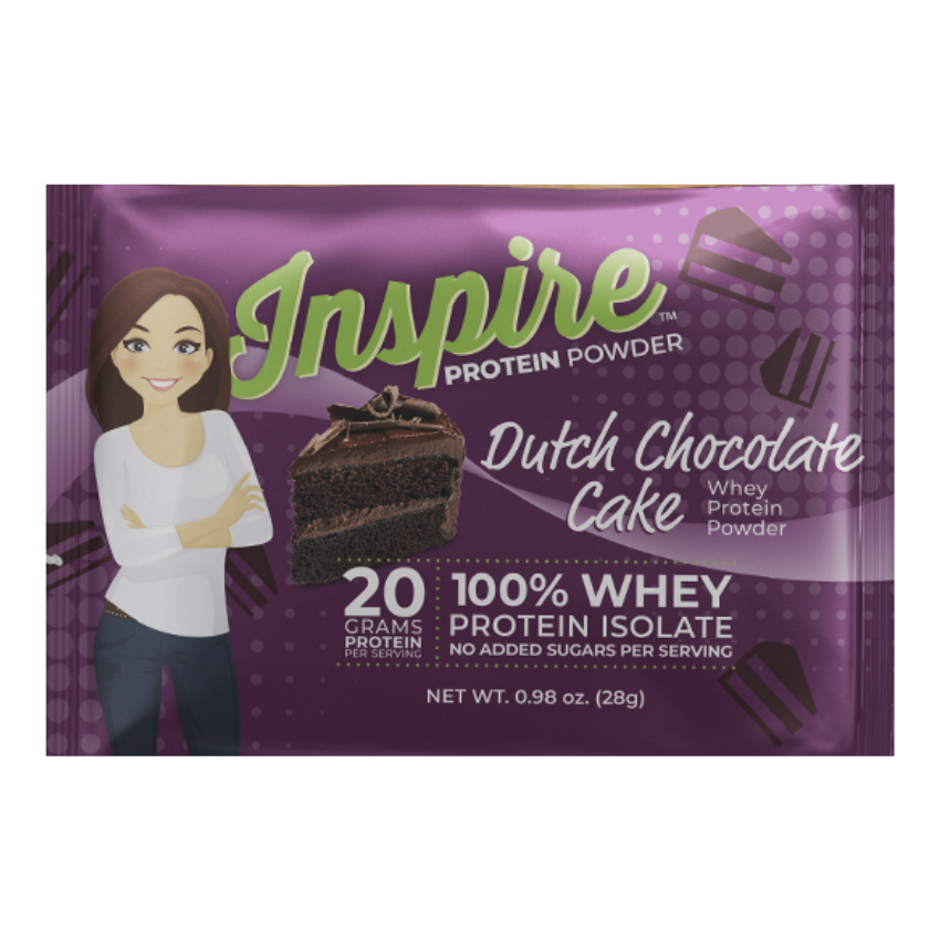 Inspire Dutch Chocolate Cake Protein Powder - One Serving, One Pack