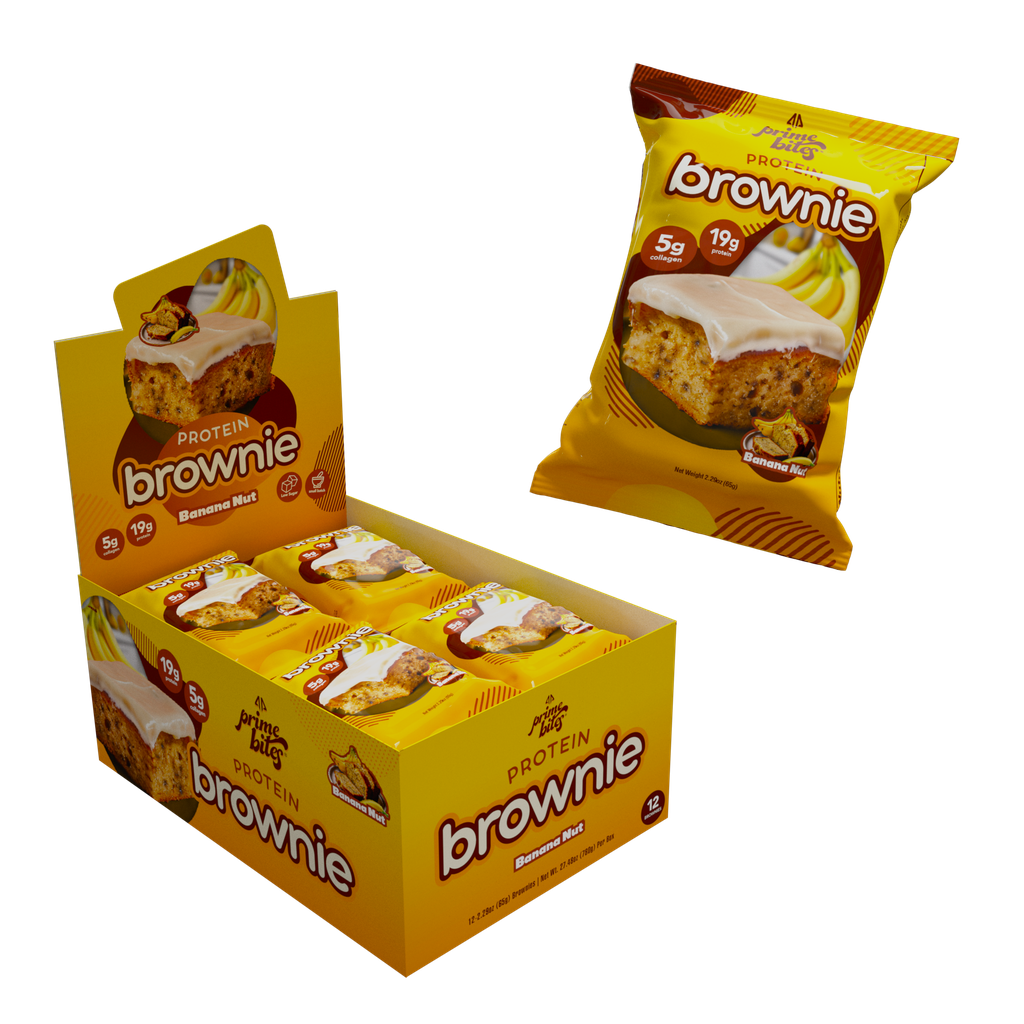 Alpha Prime Bites Protein Brownies - Banana Nut