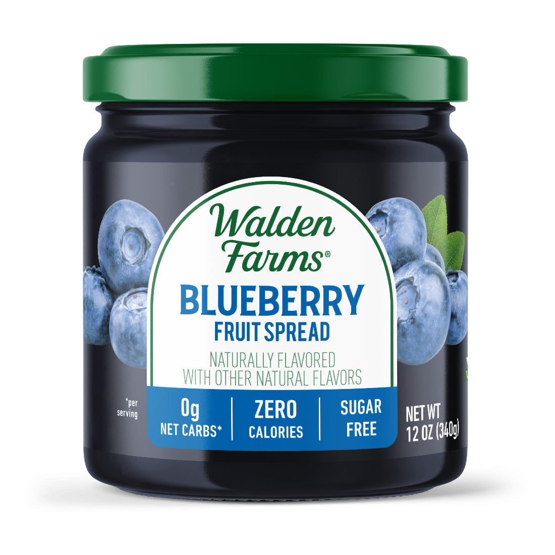 Walden Farms Fruit Spread, Blueberry, One Jar.