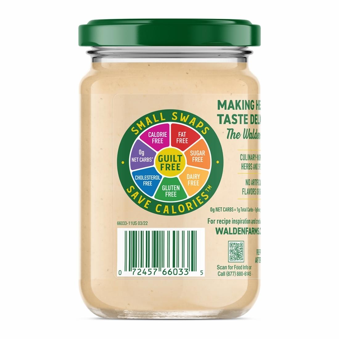 UPC barcode for Walden Farms Mayo, Chipotle flavor.