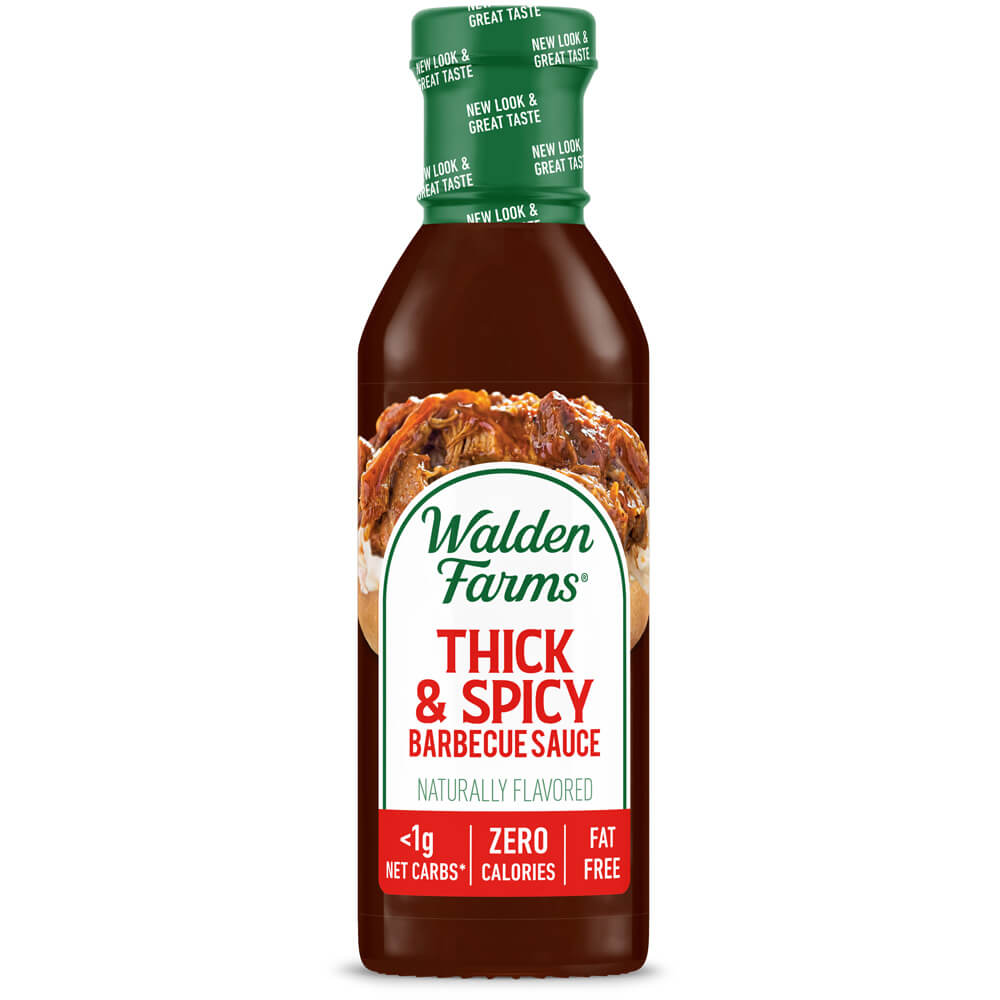 Walden Farms Barbecue Sauce, Thick & Spicy / One Bottle.