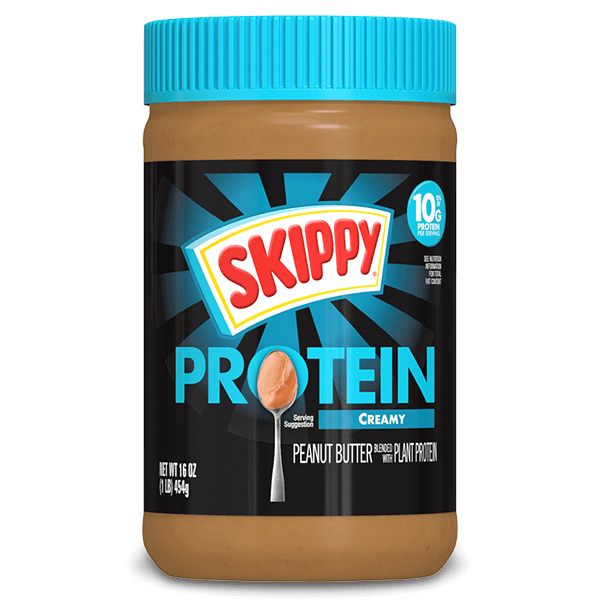 SKIPPY Peanut Butter Blended with Plant Protein, 16 oz - Creamy