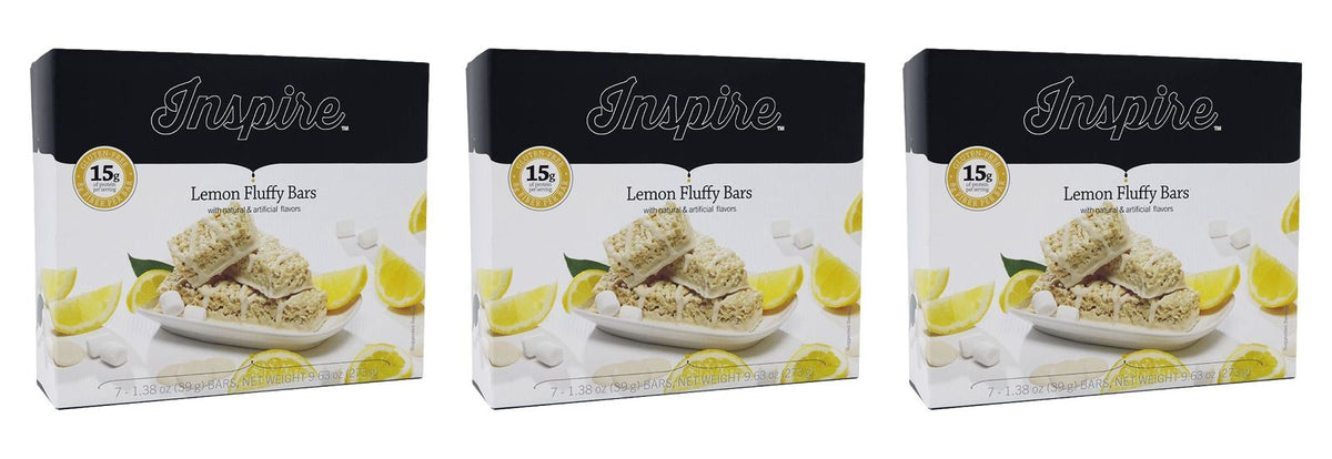 Inspire 15g Protein & Fiber Bars - Fluffy Lemon Crisp - High-quality Protein Bars at Store