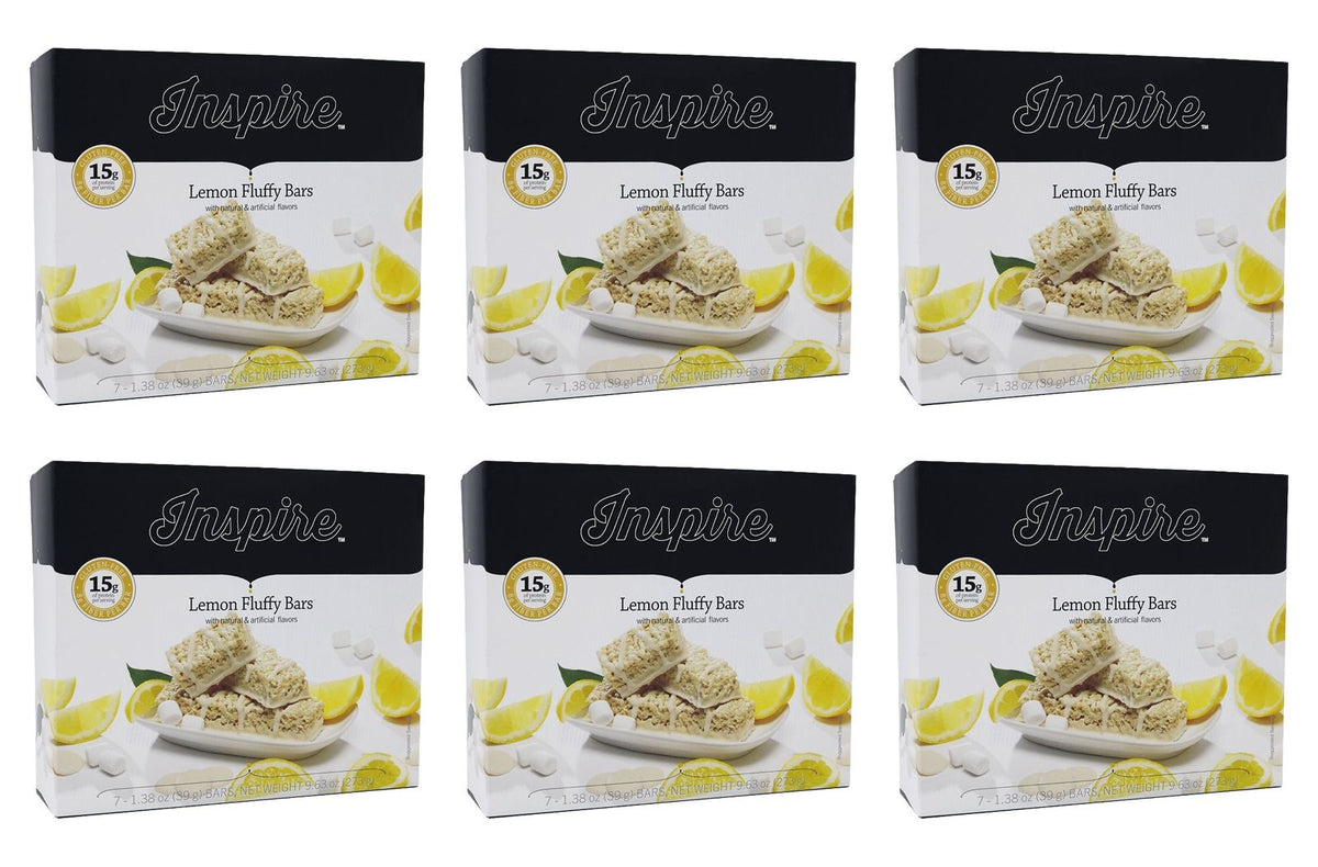 Inspire 15g Protein & Fiber Bars - Fluffy Lemon Crisp - High-quality Protein Bars at Store